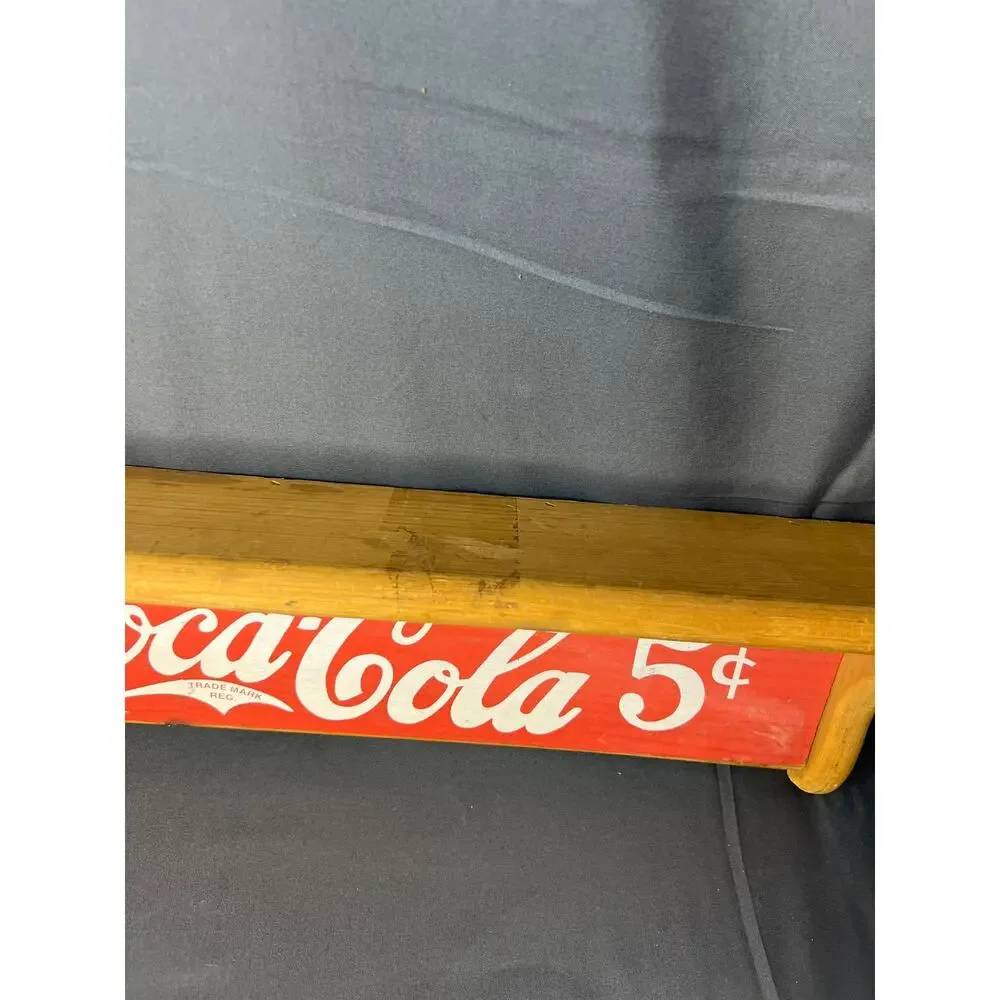 Vintage Wooden Coca-Cola Wall Shelf 18
